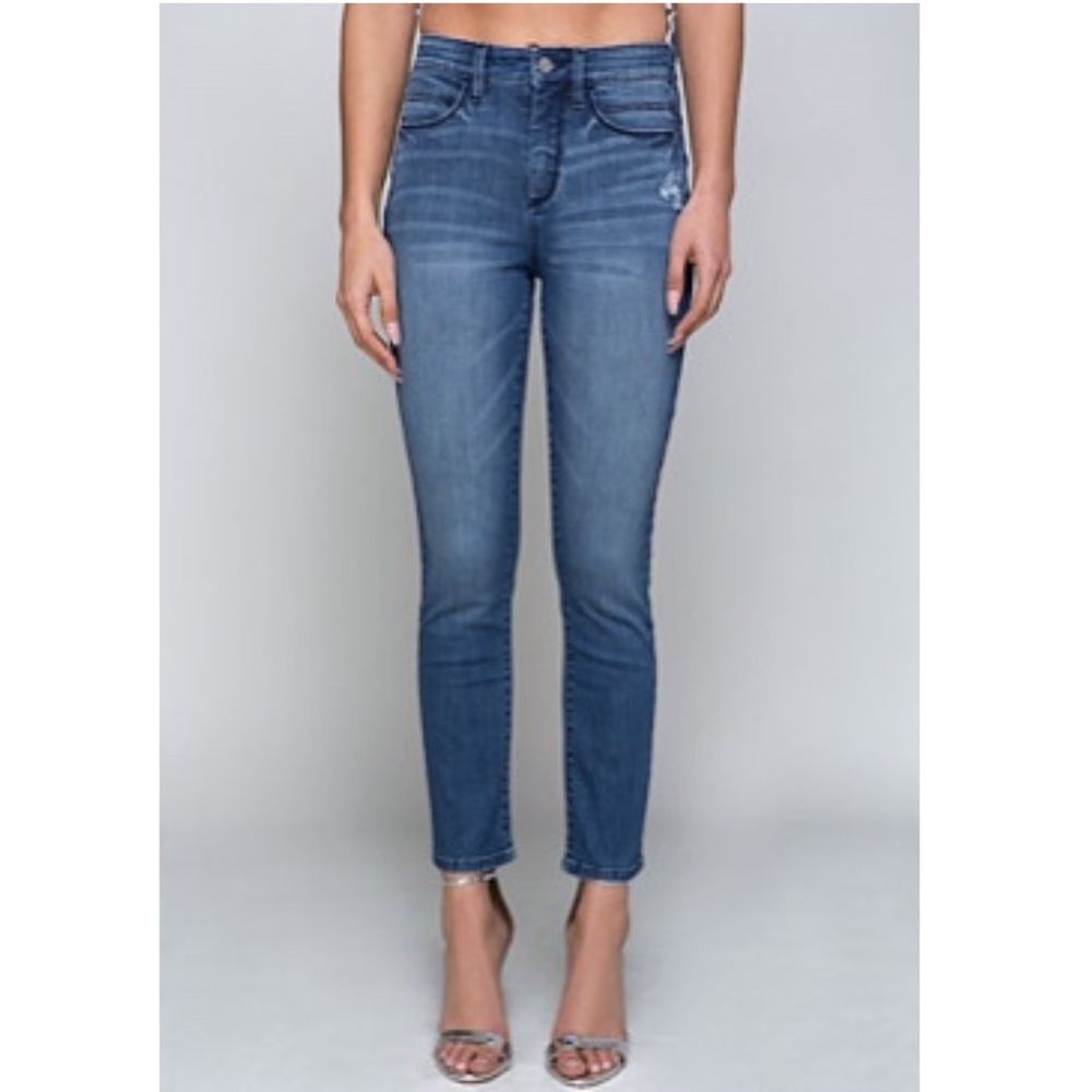 bebe Women's Blue Skinny Jeans